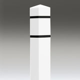 White Square Post Covers