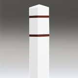 White Square Post Covers