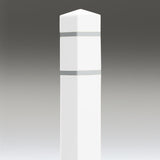 White Square Post Covers